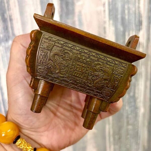tibetskaya bronzovaya antikvarnaya kadil'nitsa